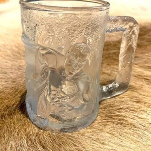 Vintage 1995 Batman Forever “ Robin “ McDonalds DC Comics 3D Crystal Mug